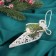 Decoration Christmas tree "drop glitter of the pearl" 12x4.5 cm, white