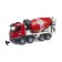 Bruder Mercedes concrete mixer, red color