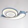 Lamp with PDU 1789/1 LED 42W Dimmer blue 50x50x6 cm Bayerlux