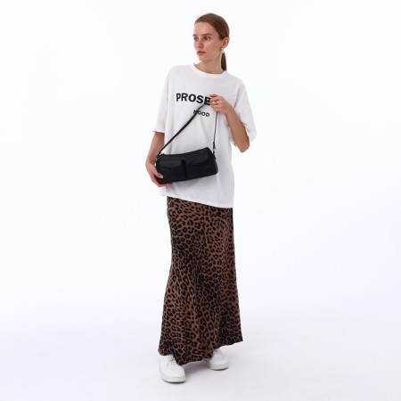 Female bag Textura, average size, black color-9