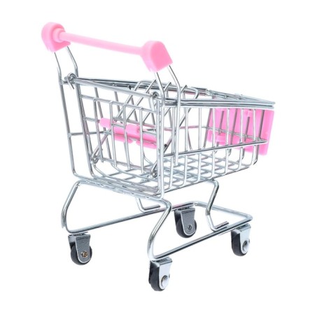 Set for purchases "Mini-store" with a basket and a cart-12
