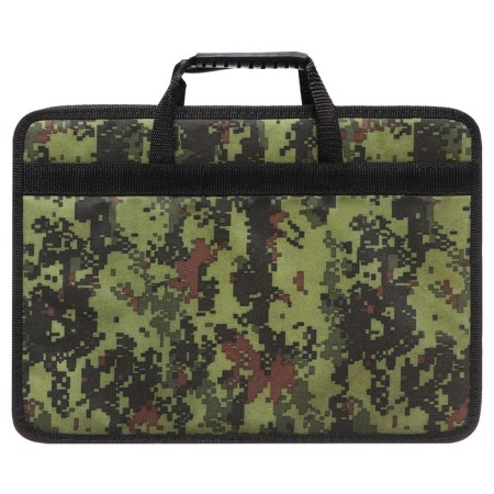 Folder with handles Textile, A4, 365 x 260 x 50 mm, 2C13 "Tikhvin", frame, "Pixels"-5