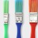 A set of confectionery brushes of Dolyan Rainbow, 3 pcs