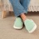 Male slippers, size 44-45, mint color