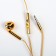 Luazon RX-13 headphones, inserts, microphone, golden