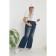 Female jeans, size 56, dark blue color