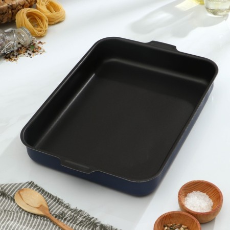 The baking sheet "Economics", 27 × 35 cm, anti -stick coating, blue color-8