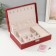 Casket to the leatherette for jewelry "Red" combined 26.7x18.5x7.5 cm