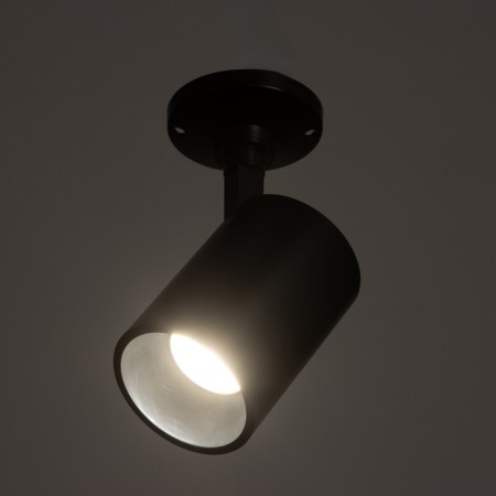 Lamp "Rum" GU10 10W black 8x18x14 cm-2