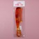 Comb, 22 × 5 cm, color "amber"