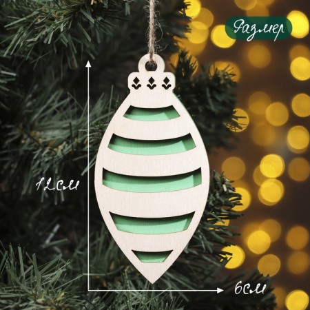 New Year. New Year's set "bulbs" 8 pieces, 2025, green color-4
