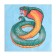 Paper napkins New Line Design “Snake on Blue” 3 layers, 33x33, 20 pcs.