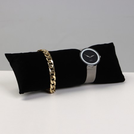 Jewelry pillow 22*9*4 cm, black color-2