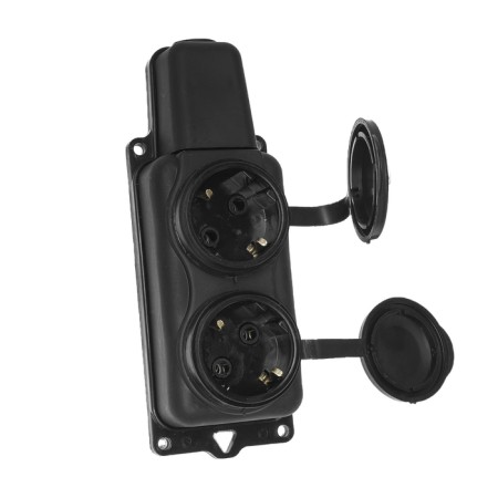 Shtepselic portable "Elect" RP 16-232, double, with salary, sprayed
