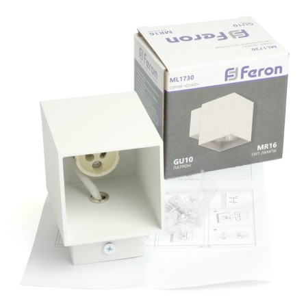 Wall lamp Feron ML1730, IP20, GU10, 35 W, 85x60x75 mm, white color-6