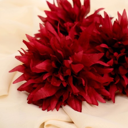 Artificial flowers "Polu-kaktusovo dahlia" d-6 cm 65 cm burgundy-1