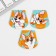 Magnetic bookmarks on the Corgi Books, 3 pcs.
