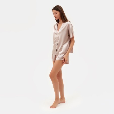Pajamas (shirt, shorts) Women's Minaku: Light Touch Beige Color, Rr. 48-2