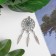 Decor Metal for creativity "Dreams with a stone" silver (A41017) 6.5x2.7 cm
