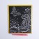 Engraving in the frame "butterflies in the meadow" with a metallic effect "gold"