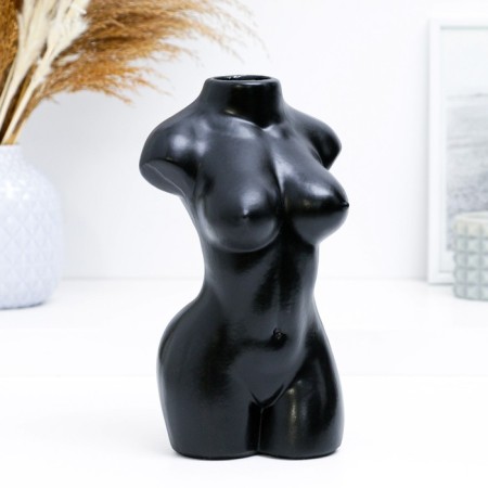 Vase "Naked Body" Black 22.5x14x10cm