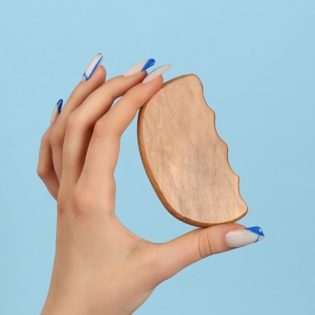 Massage Gaasha "Wave", 9 × 5.5 cm, wooden-1