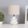 Table lamp "CRIM" 1x40W E14 white/gray 18x18x29cm