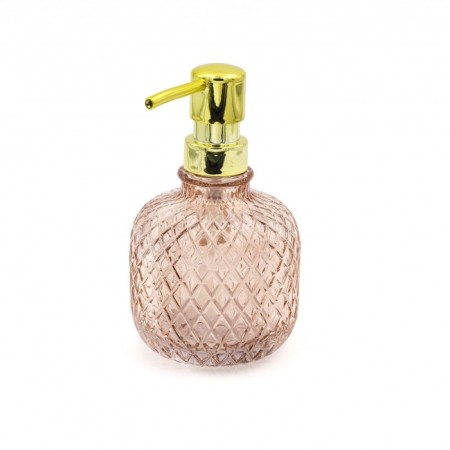 JADE liquid soap dispenser, pink transparent color