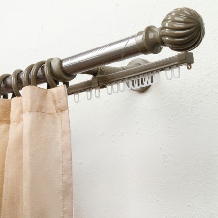 Binide cornice 180 cm, d = 28 mm "era-28" with u-shina, color nut Scandinavian-1