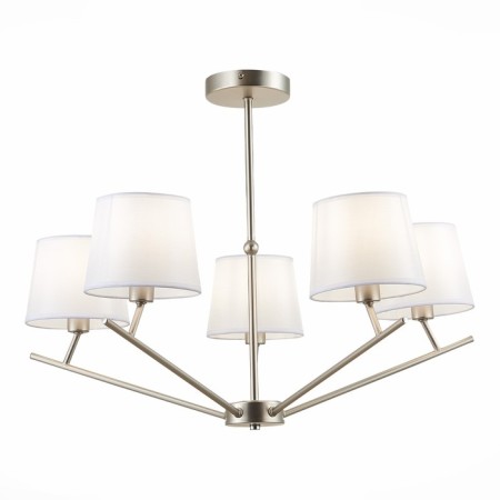 Ceiling EVOLUCE lamp. Sle300102-05. Denice. 5x40 watts, E14, 66x66x49 cm, Nickel color