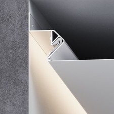 Shadow Profile for stretch ceilings for LED tape, up to 10 mm Elektrostandard, LL-2-ALP020, 2000x30x43 mm, gray color gray