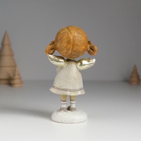 Polystone souvenir "Angel with tails, in a gray dress" Mix 6.5x4.5x12 cm-4