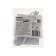 Wire for connecting lamps for plants ULI-P Uniel, 50 cm, 3 contacts, white