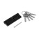 Cylinder mechanism, 90 mm, performance. Key, 5 keys, black color