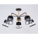 Suspended Ambrella Traditional Modern Losk TR4741, E27, Black, Light Wood