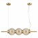 Suspension lamp ST LUCE. SL1155.313.03. Marena. 3x40 watts, E14, 83x16.5 cm, brass color