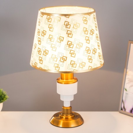 EMIGEL desktop lamp E27 40W gold 28x28x45 cm Risalux-1