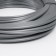 Artificial Roatan Smooth 7 mm 100 m half a pipe (silver metallic)