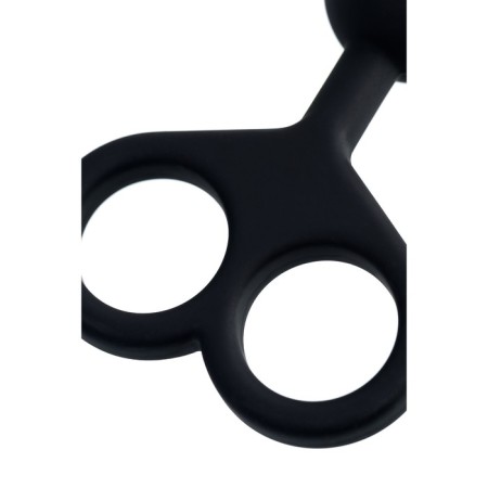 Anal beads Toyfa Popo Pleasure cephei, silicone, black, 33.5 cm, D 2.4 cm-8