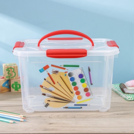 Economic storage box “Children's creativity”, 5.5 l, drawing mix-1