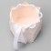 Folding box for sweets, cakes with tape, white, 6 x 6 x 4 cm
