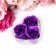 Soap roses, purple, set 3 pcs