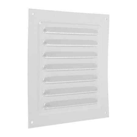 Ventilation grate Zein Lux RM1717C, 175 x 175 mm, with a grid, metal, gray-4