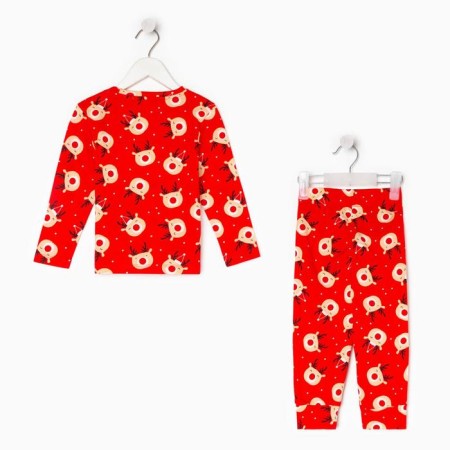 New Year. Pajama Children's KAFTAN "Happy New Year" R.28 (86-92)-9