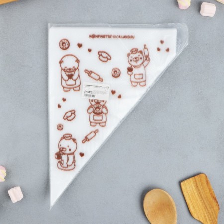 Confectionery bags "Bear", (L) 38 x 24 cm, 50 pcs-3