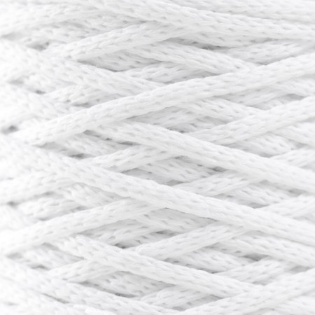 Knitting cord without a core 70% cotton, 30% polyester width 3mm 100m/160 ± 10g (101)-2