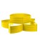 Plastic flowerbed, 15 × 540 cm, 18 sections, yellow, "Designer"