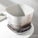 Pot with the pallet "Marble", 5 l, the color is light gray