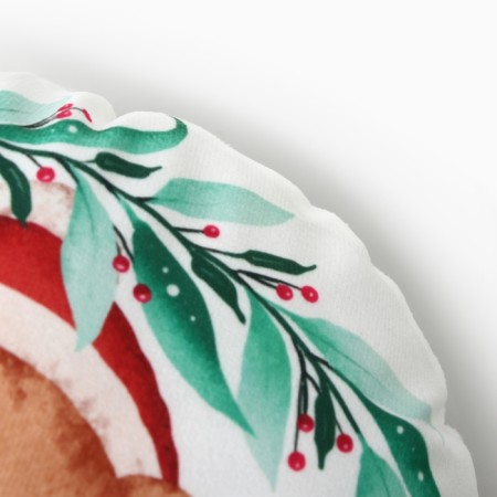 New Year. Decorative Ethel Pillow "Bear" 32*32 cm-1