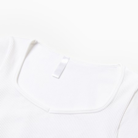 TOP with a long sleeve Minaku: Sportly; Color white rr r l-7